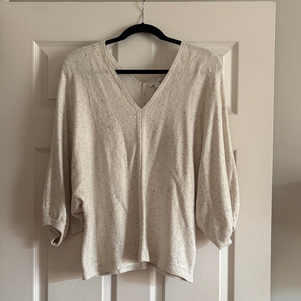 J.Jill Cream V-Neck Sweater - never worn but without tags